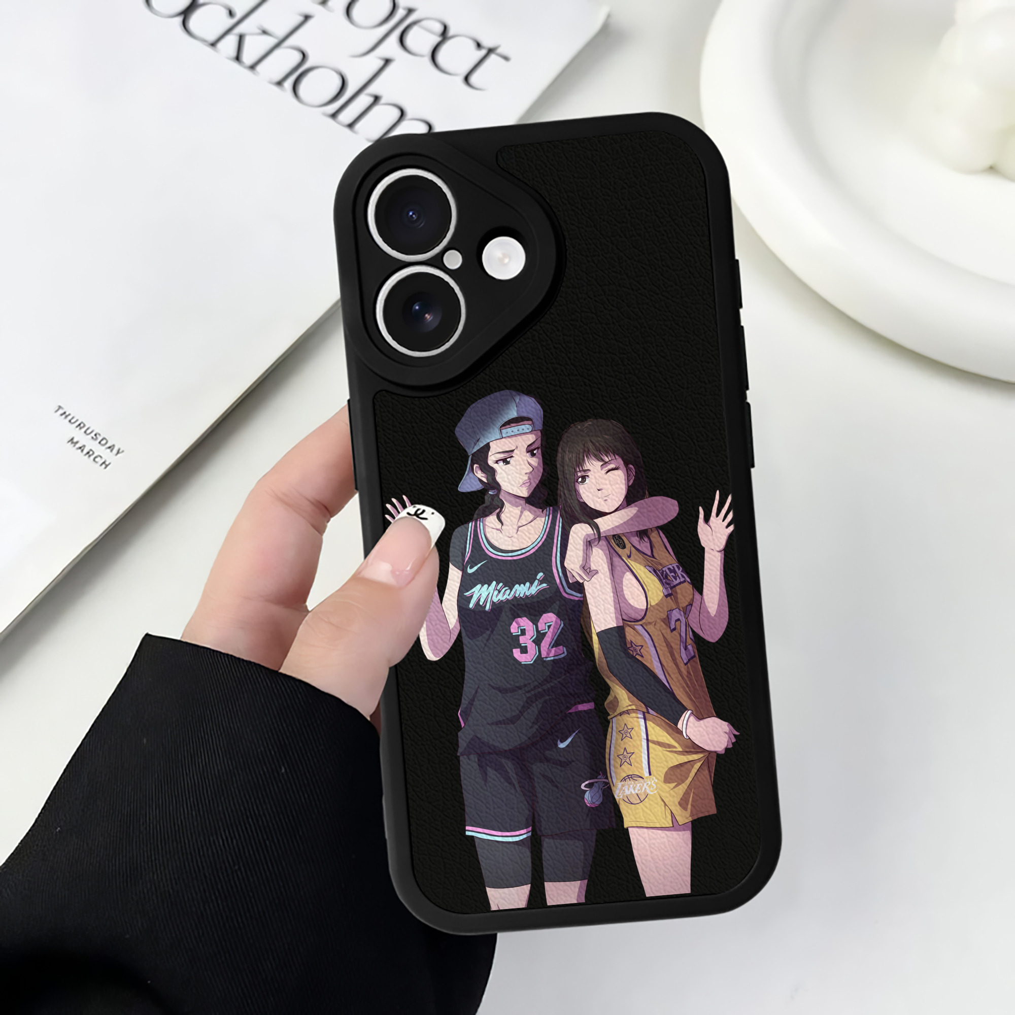 （画像用） SLAM DUNK／スラムダンク 【iPhone 16シリーズ対応】シリコンスマホケース（レザー調） 材質：シリコン